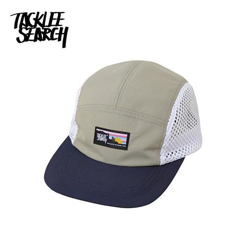 태클리서치 메쉬 컬러블록 캠프캡 네이비 바이저 메쉬캡 남녀공용 모자